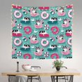 thumbnail image 2 of Pofeuu Swimming Bulldog Print Wall Tapestry Decoration Wall Hanging Tapestry 60 x 51 Inch, 2 of 6
