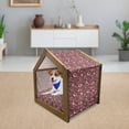 thumbnail image 3 of Paisley Pet House, Modern Paisley Pattern with in a Funky Inspired Graphic Design Print, Outdoor & Indoor Portable Dog Kennel with Pillow and Cover, 5 Sizes, Multicolor, by Ambesonne, 3 of 5