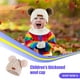 thumbnail image 2 of Minnieouse Bufanda Bebé Invierno Cálido Kit Beanie Cap Elasticidad Protector Térmico Clima Frío Suministros de Calor Sellado Versátil Sombreros Bola de color beige, 2 of 6