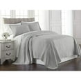 thumbnail image 2 of Gwen 3-Piece Floral Woven Jacquard Matelassé Bedding Cover - Solid Quilt Blanket Coverlet Set (Queen, Gray), 2 of 6