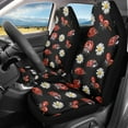 thumbnail image 2 of Yuyamidu Cute Ladybug Car Seat Cover for Front Seat Daisy High Back Saddle Blankets Auto Seat Covers Auto Seat Accessories for SUV Truck Sedan Van, 2 of 7