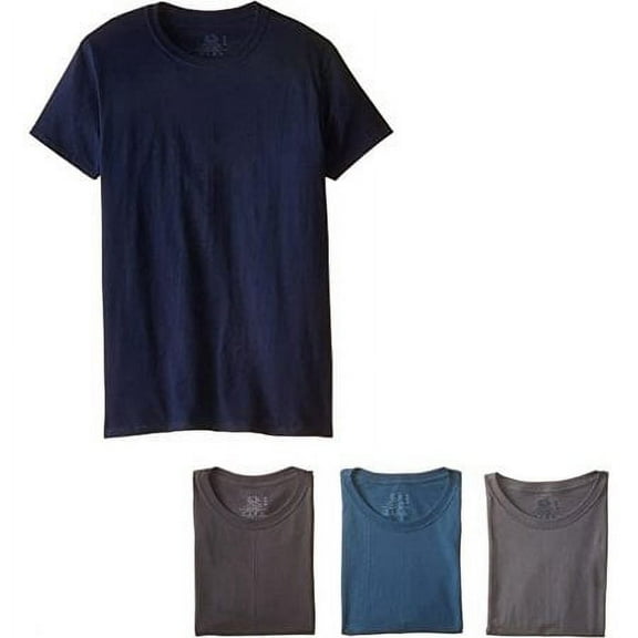 Fruit of the Loom Men's Crew Neck T-Shirt (Pack of 4), Assorted, Small