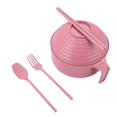 thumbnail image 1 of Ramen Bowl With Lid Ramen Bowl Set Ramen Bowl Ramen Bowl With Handle That Apartment Dishwasher ，Bring Chopsticks Spoons Forks round Dining Table Set for 4 Small round Dining Table Set for 4 Modern, 1 of 4