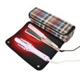 thumbnail image 6 of Hair Tools Storage with Heat Resistant Mat- Red Checkered Pattern Printed Curling Iron Travel Bag/Flat Iron Case for Women, 6 of 8