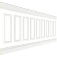 thumbnail image 3 of Ekena millwork 94 1/2"L (Adjustable 40"H to 44"H) Ashford Square Panel Traditional Wainscot Paneling Kit, 3 of 10