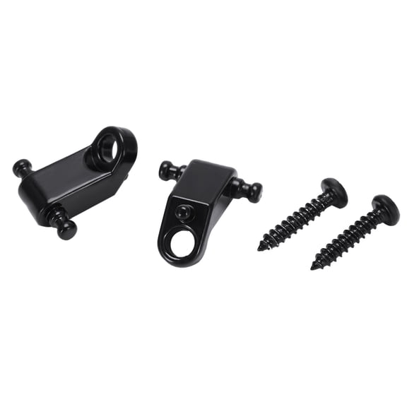 A Set 2 Pcs Electric Guitar Roller String Tree String Retainer - Black,2 x Roller Guitar string tree 2 x Mounting screws,Black