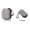Square+Ellipse, variant on 2 Pack Earphone Earbuds Headset Headphone Carrying Case Holder Mini Storage Organizer Box Container Coin Pouch Wallet for MP3,Bluetooth Ear Buds