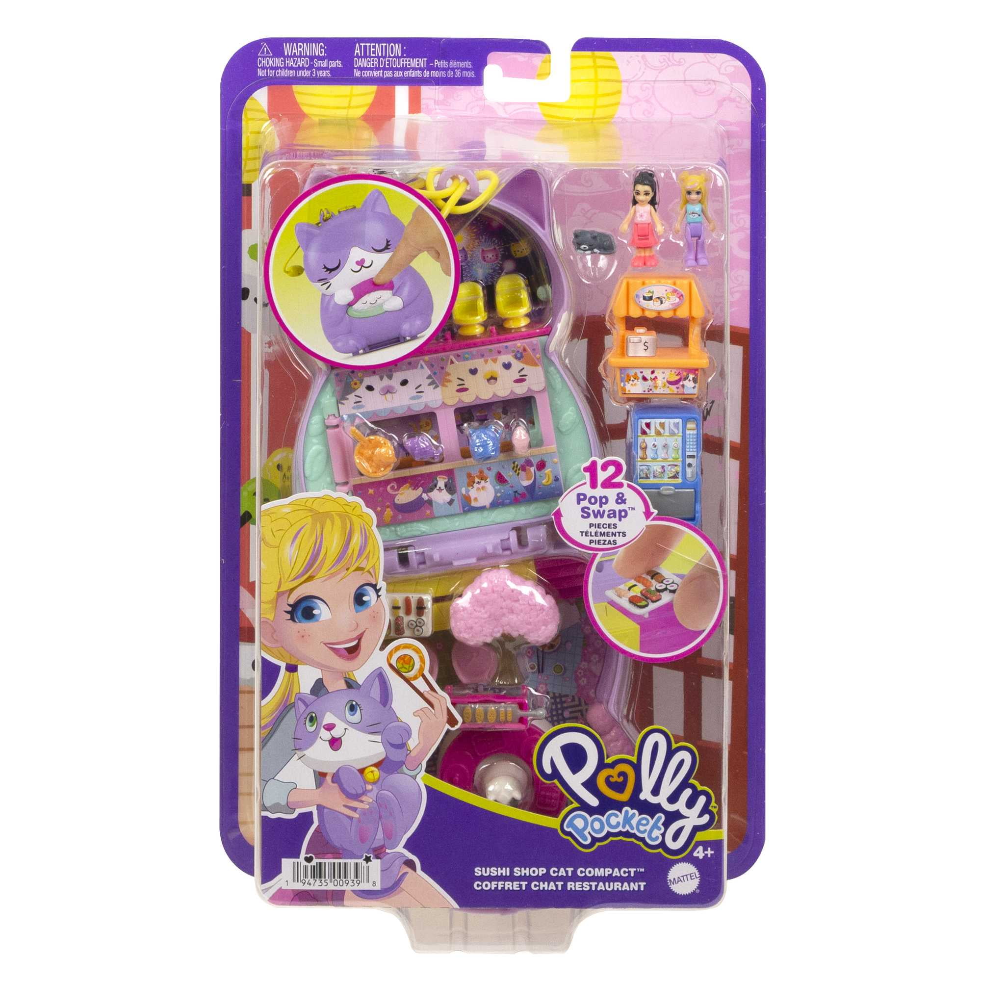 Polly Pocket Flip & Find Cat Chat Gato Compact Flip Feature & Micro Do –  Maqio