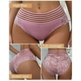 thumbnail image 6 of LANFENG Women Lace High Waist 6 Pack Stretch Control Full Coverage Panties Available in Sizes S to 4XL Trendy and Comfortable, 6 of 7