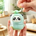 thumbnail image 6 of Partheme 3x2x2in Cartoons Cute Panda Handheld Mini Fan USB Charging Portable Fan, Soft Silicone Blades Low Noise Desktop Personal Cooler for Kids Adults Home Office, Green, 6 of 6