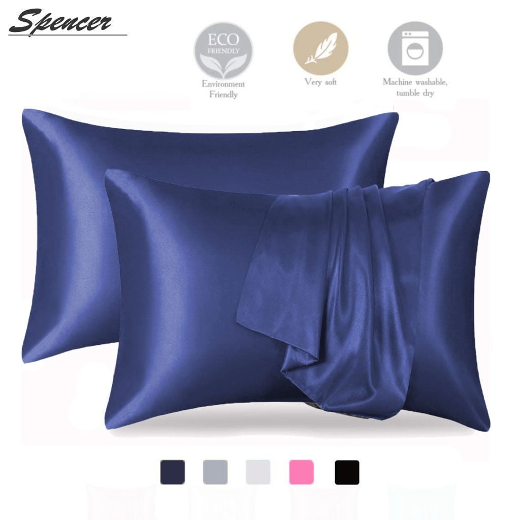 Spencer Set of 2 Silk Pillowcase for Hair and Skin Natural Slip Pillow
