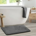 thumbnail image 5 of Nestl Absorbent Memory Foam Bath Mat Bathroom Rug, Gray, 20"X30", 5 of 7