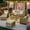 Dark Gray, variant on Ovios 6 Pieces Outdoor Patio Furniture Set Rattan Wicker Conversation Set Outdoor Sectional Sofa with Solar Light Coffee Table, Denim Blue