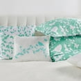 thumbnail image 5 of Home Soft Things 6 Piece Birdsong Printed Quilt Bedspread Set - Teal - Oversized King (122"x106"), 5 of 11