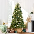 thumbnail image 3 of Best Choice Products 6ft Premium Hinged Nordic Fir Christmas Tree Holiday Decoration w/ Foldable Metal Base, 3 of 9