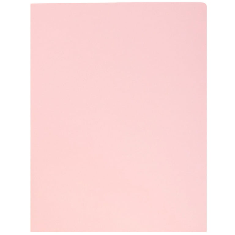 Candy Pink 9 x 12 Matte Cardstock Presentation Folders, JAM Paper