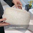 thumbnail image 1 of Bolsas de cosméticos de gran capacidad, caja de maquillaje de moda para mujer, neceser de baño (blanco) Ehuebsd Cuidado Belleza, 1 of 9