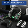 thumbnail image 4 of Gaming Headset, G2000 Wired Over-Ear Headset with Noise-Canceling Microphone, Soft Ear Cushions and Bass Surround Sound, Compatible with PS5/Xbox/PC,Camouflage Gray, 4 of 8