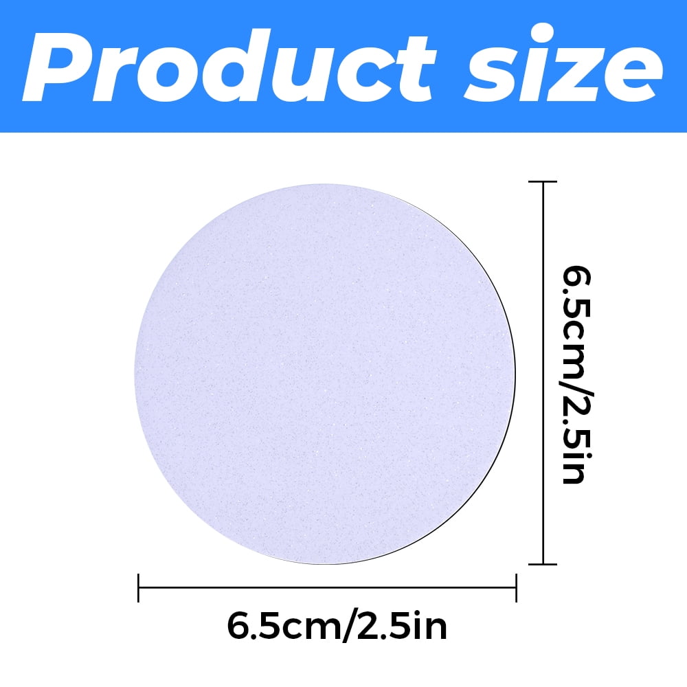 Sublimation Blank Circle Fridge Magnets 2.5 Inch Diameter 50-Pack