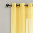 thumbnail image 2 of Umbre Fiesta Sheer Window Curtain Panels Yellow/Gray 38X84 Set, 2 of 8