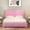 Pink, variant on 4 Ever Full Size Double Bedframe, Modern White with Backboard and Footboard