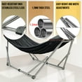 thumbnail image 4 of Tranquillo Hamac Double avec Support Capacité de 550 Lb Hamac Double en Acier Inoxydable avec Barre d'Étalement/support de Hamac Robuste et Flexible Portable, Extérieur Intérieur, Rouge, 4 of 5