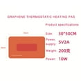 thumbnail image 3 of KOMOO USB Electric Heating Blanket Soft Velvet Electric Blanket Constant Temperature Heating Pad, 3 of 9
