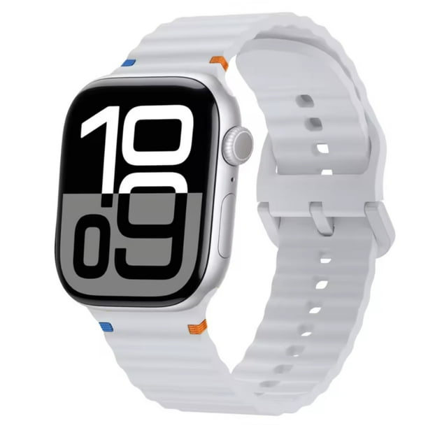 Correa Sport de Silicona Para Apple Watch, Compatible con Todas Las Series: 1,2,3,4,5,6,7,8,9,10,SE,ULTRA