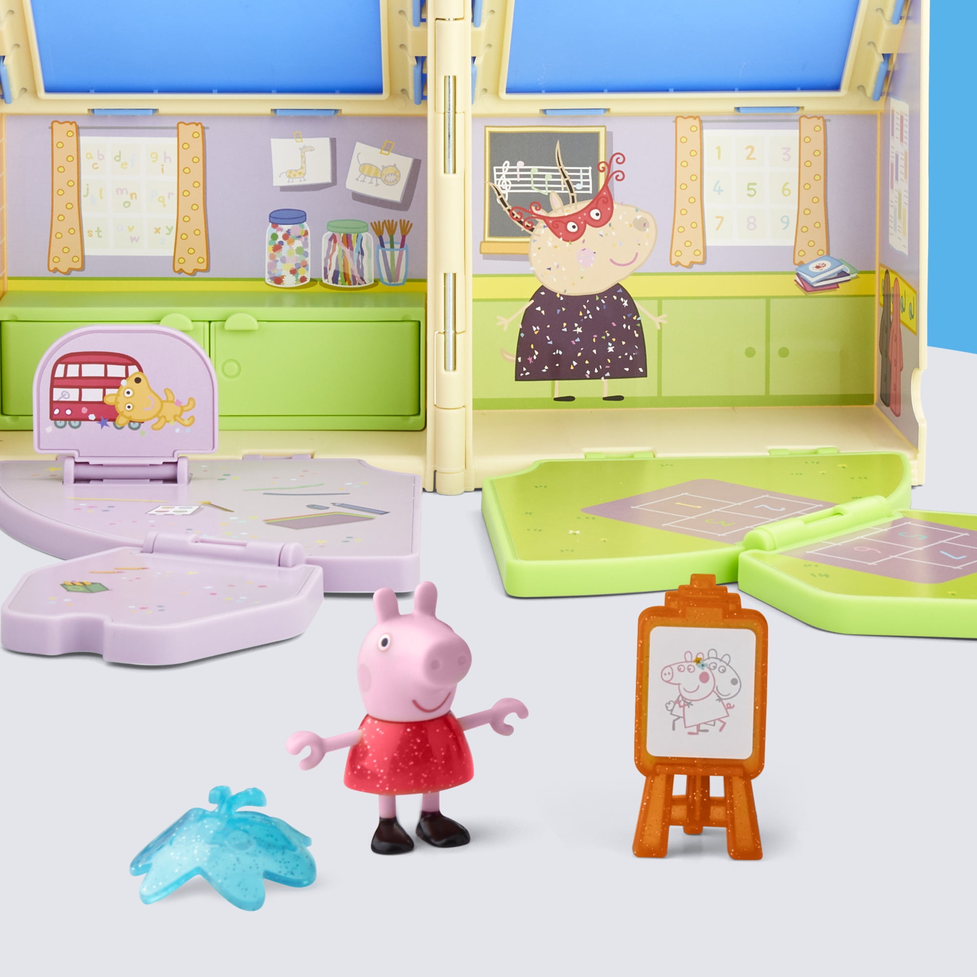 Peppa Pig Pop-Open Playgroup Playset With Figure - Preschool Toy For 3+ Year Olds