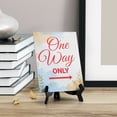 thumbnail image 4 of Signs ByLita One way only, Blue Watercolor Table Sign (6 x 8"), 4 of 4