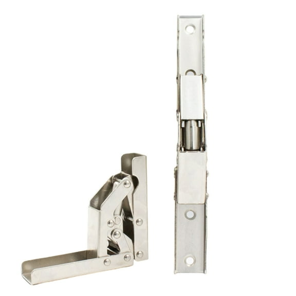 2PCS Self-Locking Folding Hinges 90 Degree Cabinet Shelf Hinges Table Legs Bracket for Table Work Benchs Enduring
