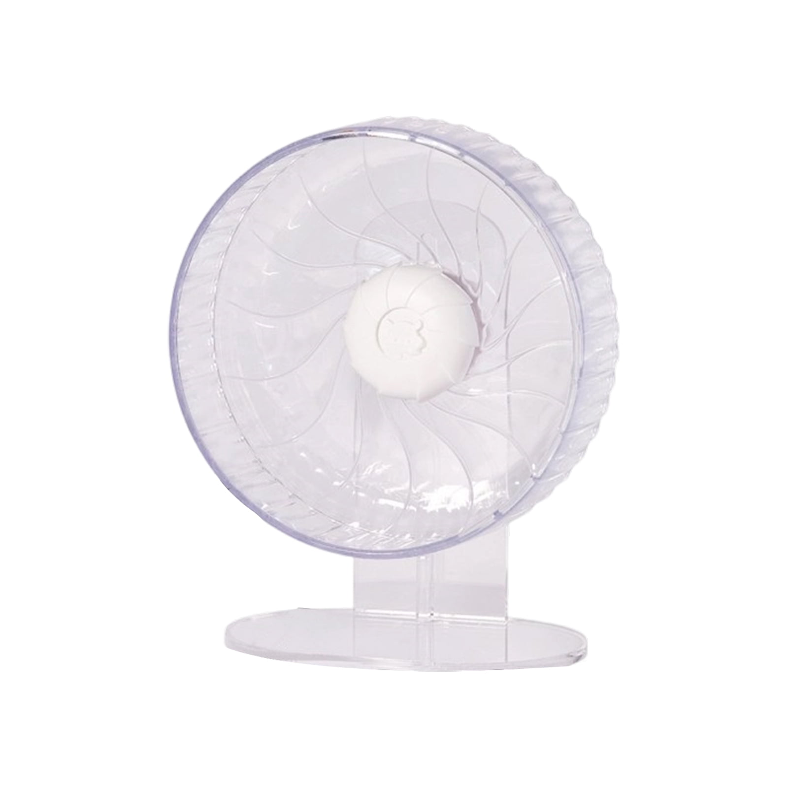 Hamster Spinning Exercise Wheel with Stand, 8-inch Diameter, Full Transparent Design, Quiet Rolling for Small Pets, Easy to Install, Suitable for Hamsters Gerbils Mice