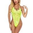 thumbnail image 1 of Ropa interior encantadora para mujer, ropa interior de malla de encaje, ropa de dormir para adultos, verde fluorescente, S Inevent XX000079-03, 1 of 7