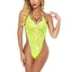 thumbnail image 1 of Ropa interior sexy para mujer Ropa interior de malla de encaje Ropa de dormir para adultos, Verde fluorescente, S Scienceny XX000079-03, 1 of 7
