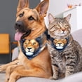 thumbnail image 4 of Leo Pack of Two Translucent Light and Breathable Chiffon Yarn Dog Bandanas, 40.6x40.6x58/16x16x22.8in and 53.3x53.3x76.2/20.9x20.9x30 in - Pet Collars for Small to Medium Dogs, 4 of 5