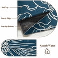 thumbnail image 6 of Teal Flowers Area Rugs 4'x6', Washable Small Throw Rugs for Office Bathroom, Spring Floral Botanical Modern Art Indoor Outdoor Rug Non-Slip Low Pile Carpet Runner Reversible Floor Mats, 6 of 8