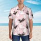 thumbnail image 2 of Balery Swan And Flowers2 Camisas hawaianas de manga corta para hombre, camisas playeras de corte holgado, camisas de vacaciones con botones,Large, 2 of 7