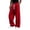 08#Red, variant on Men's Baggy Sweatpants Wide Leg Lounge Athletic Pants Drawstring Waist Loose Fit Jogging Trousers with Pockets Army Green 2XL