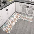thumbnail image 2 of White Pioneer Flower and Paisley Pattern Kitchen Rugs Sets Of 2,Anti Fatigue Kitchen Mat Rugs Non Slip Washable,Decorative Kitchen Floor Mats for Kitchen,Sink,Laundry,17"x30"+17"x47", 2 of 7