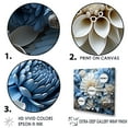 thumbnail image 3 of Designart "Symphonic Harmony Of White And Blue Dahlias II" Dahlia Wall Art Prints, 3 of 7
