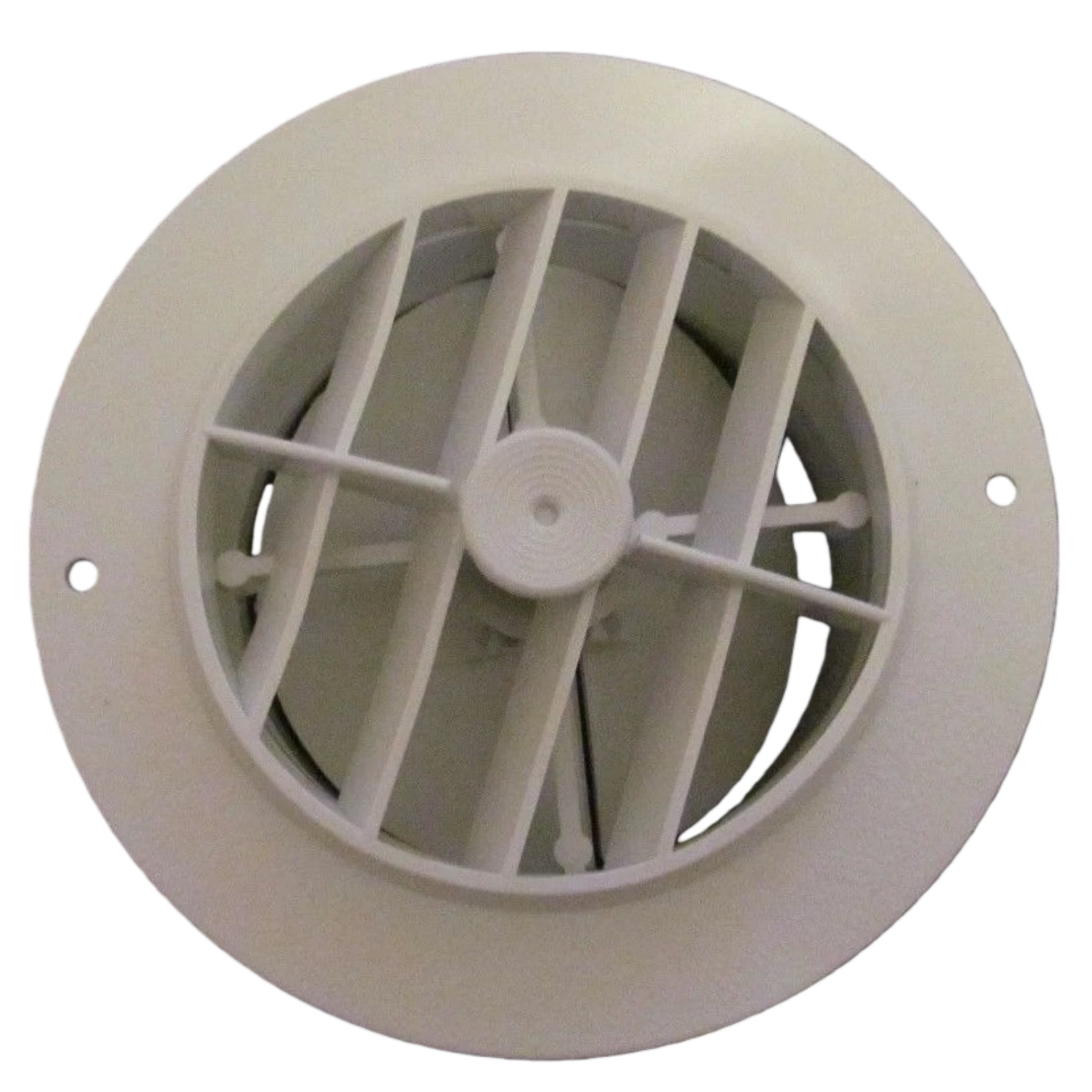 jioovziy 5 1/2" Face 4" Back Round Rotaire Grille Damper Heat AC Register Vent