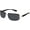 All Black, variant on Stylish Rimless Frameless Rectangle Sunglasses for Women