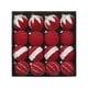 thumbnail image 3 of 16 bolas navideñas decorativas de terciopelo para el hogar, bolas navideñas flocadas para el, Rojo, 3 of 9