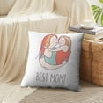 thumbnail image 4 of LALILO Throw Pillow Covers Greeting Card Mother Day Best Mom Cushion Cover 18" x 18", 3187 Pack, 4 of 6