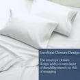 thumbnail image 3 of Delara GOTS Certified 100% Organic Cotton Queen Pillowcase Set of 2, 21"x32", 400TC Long Staple, Ultra Soft, Breathable & Smooth, Ivory, 3 of 7