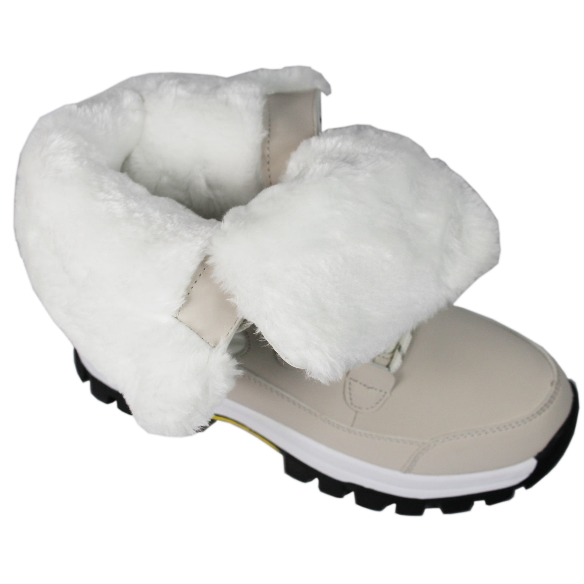 OwnShoe Women's Mid Calf Snow Boots Warm Winter Shoes Outdoor Hiking Boots Gift