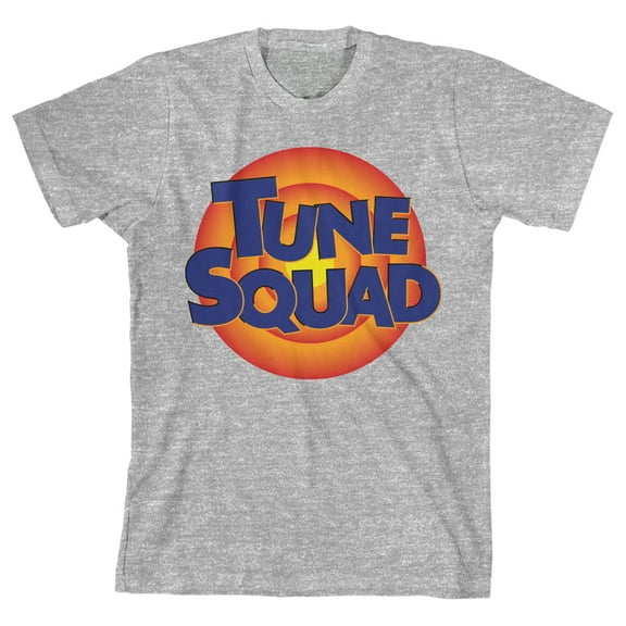 Space Jam 2 Tune Squad Logo Youth Athletic Gray Graphic Tee-M