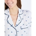 thumbnail image 3 of Joyspun Women's Dreamy Soft Collection Notch Collar Top and Capri Pants Pajama Set, 2-Piece, Sizes XS-3X, 3 of 4