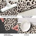 thumbnail image 3 of Black and Tan Leopard Print Kitchen Rug Mat,Kitchen Runner Rugs Non Skid Washable,Decorative Kitchen Floor Mats for Kitchen,Sink,Laundry,17"X47", 3 of 5