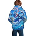 thumbnail image 6 of Youth Cartoon Hoodie Fashion Long Sleeve Kids Pullover Coat Casual Hoody Hooded Sweatshirts for Boys Girls, 6 of 8